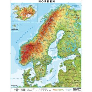 Norden, landkort