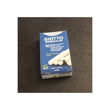 Skrivekridt, hvid Giotto Robercolor.