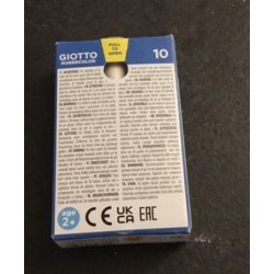 Skrivekridt, hvid Giotto Robercolor.
