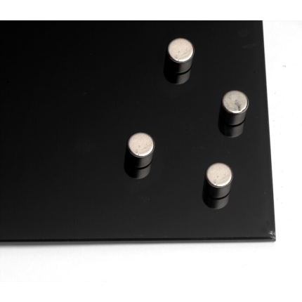 Glastavlemagnet rund, pakke med 4 stk.