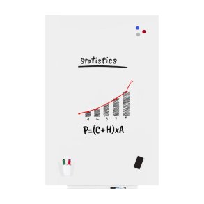 Whiteboard tavle uden ramme 75 x 115 cm.