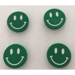 Smiley magnet i gr�n glad 