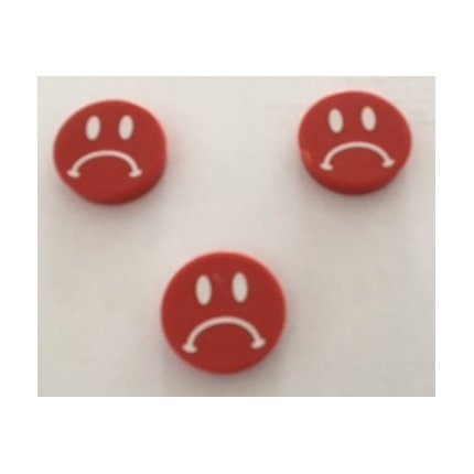 Smiley magnet, r�d sur.